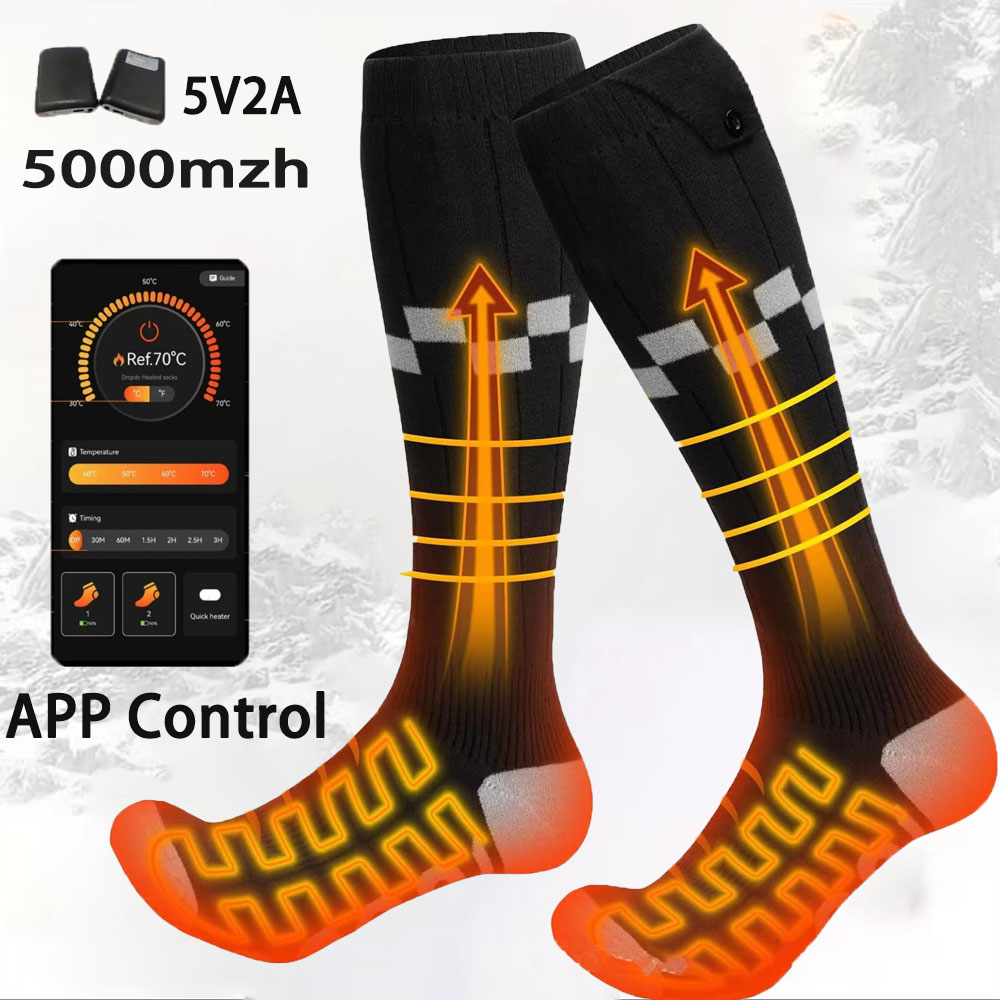 Thermal Sock Winter - New APP Control Heated Socks 5000mah