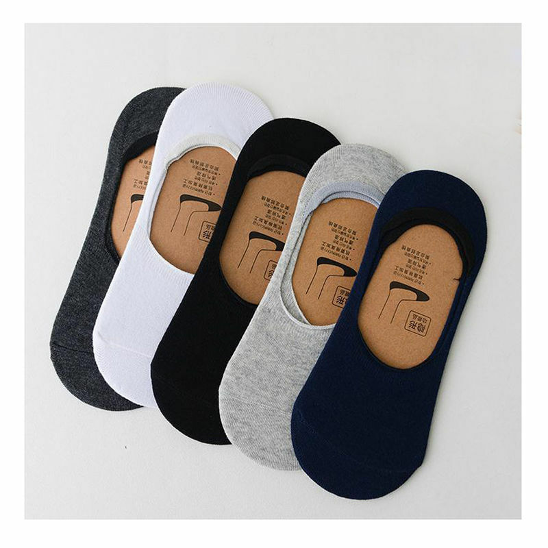 Invisibility Sock Loafer - 1/5 Pairs Men Cotton Socks Summer