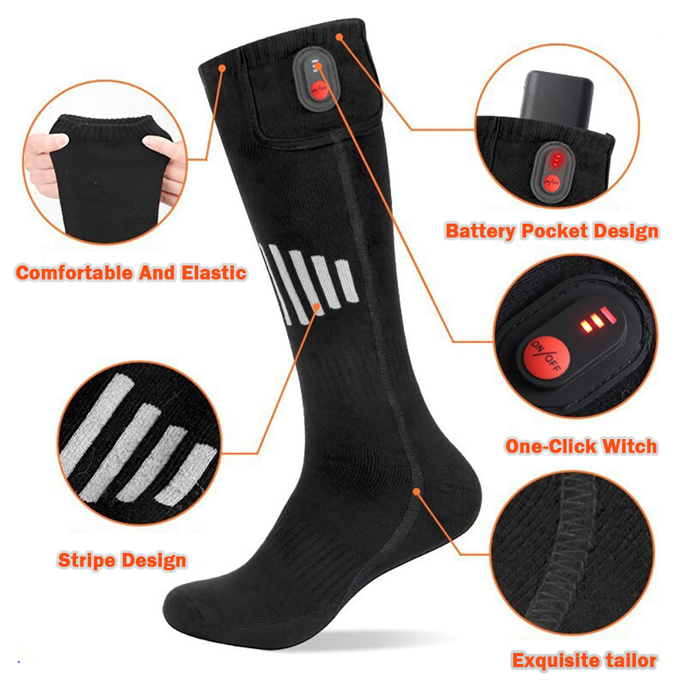 Winter Heated Socks With Batte - Thermal Sock Winter บทวิจารณ์และราคา