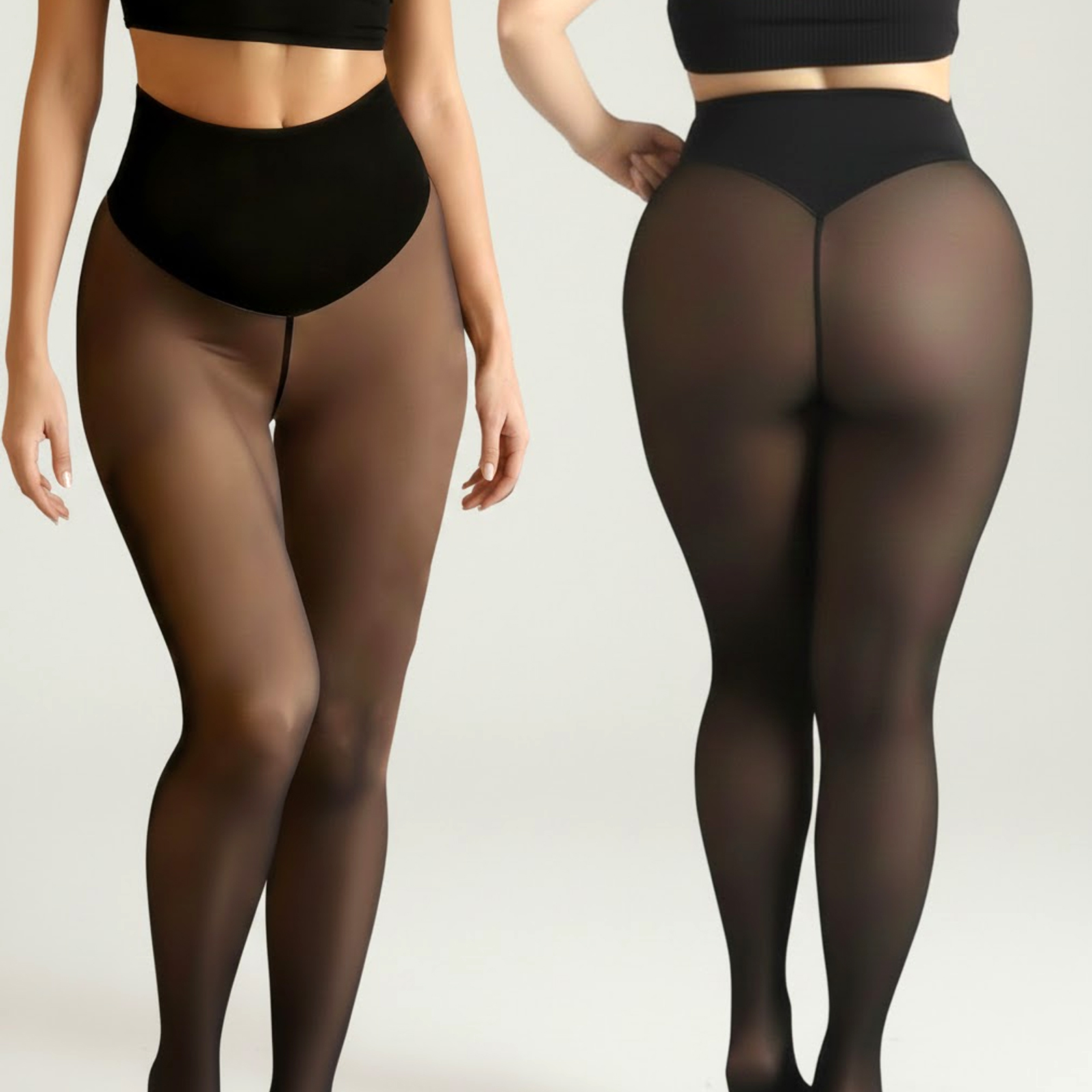 One Seam Fleece Lined Tights S - Tights Pantyhose Sheer บทวิจารณ์และราคา