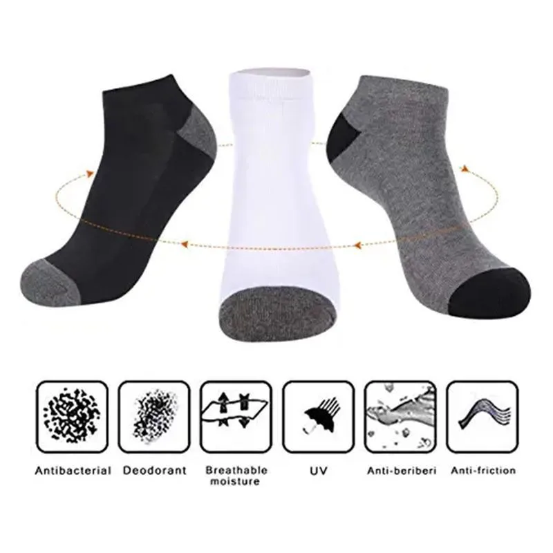 2026 Men's Color Block Boat So - Ankle Sock Low Cut บทวิจารณ์และราคา