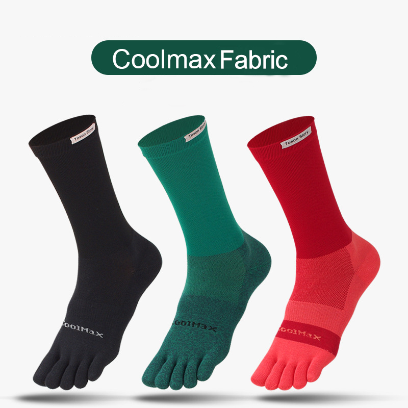 1/5 Pairs Men's High Crew Five - Toe Sock Split บทวิจารณ์และราคา