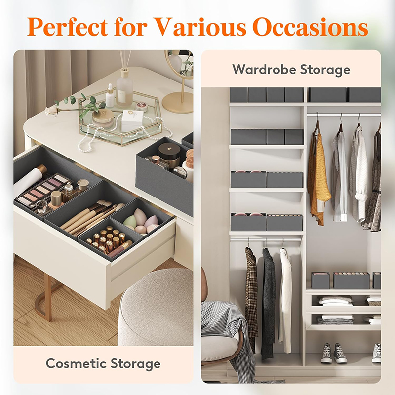 Drawer Organizer Non-woven Fab - Sock Organizer Tray บทวิจารณ์และราคา