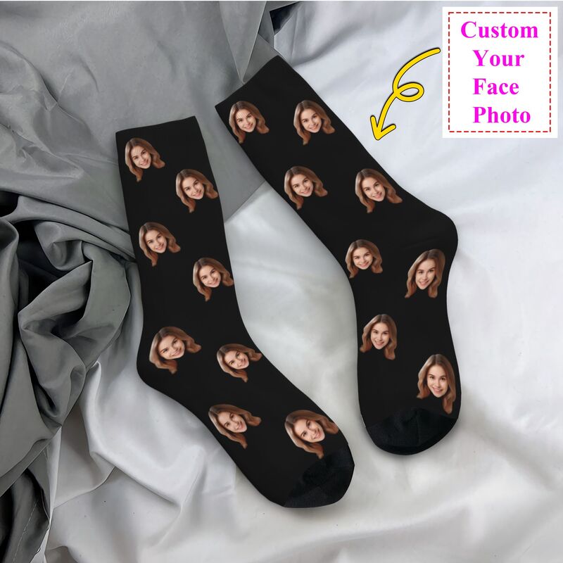 Personalized Custom Face Photo - Dress Sock Men บทวิจารณ์และราคา