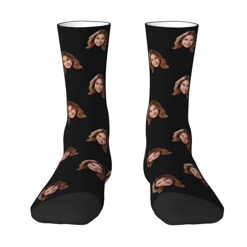 Personalized Custom Face Photo - Dress Sock Men บทวิจารณ์และราคา