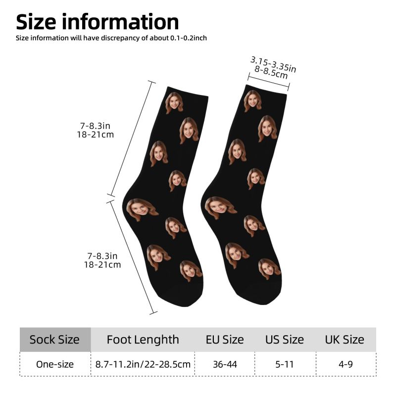 Personalized Custom Face Photo - Dress Sock Men บทวิจารณ์และราคา