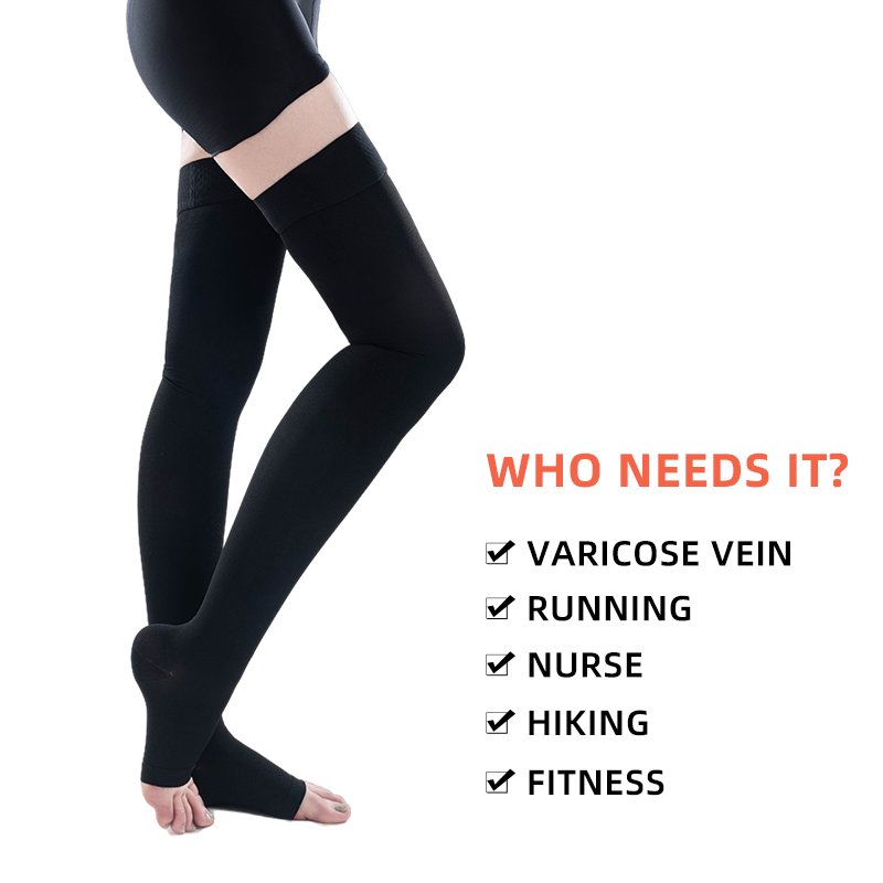 1Pair Thigh High Open Toe Medi - Compression Sock Medical บทวิจารณ์และราคา