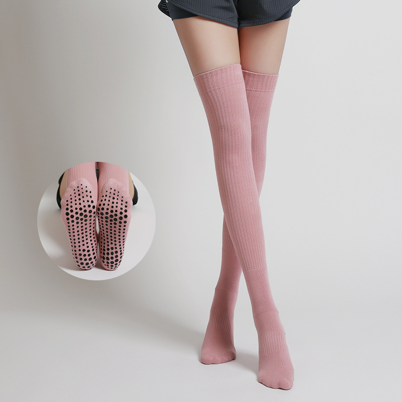 Women Non-slip Yoga Socks Long - Grip Sock Yoga บทวิจารณ์และราคา