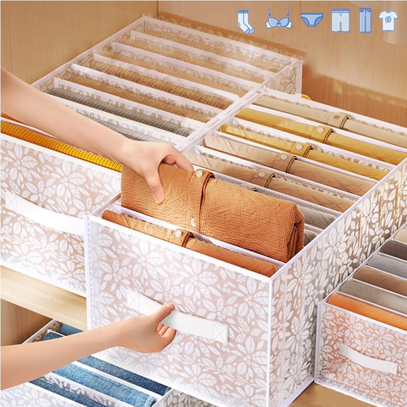 Jeans Compartment Storage Box  - Sock Organizer Tray บทวิจารณ์และราคา