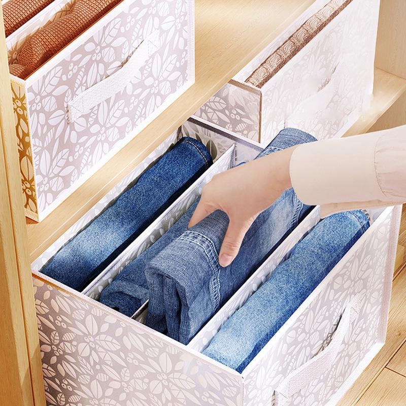 Jeans Compartment Storage Box  - Sock Organizer Tray บทวิจารณ์และราคา