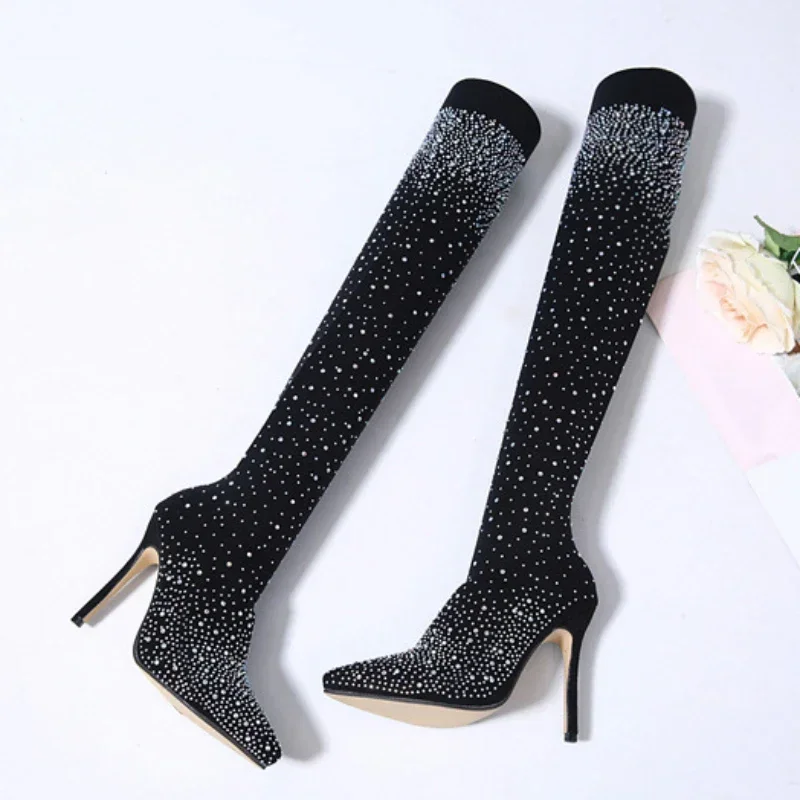 Sexy Over-the-Knee Boots for W - Knee High Sock Women บทวิจารณ์และราคา