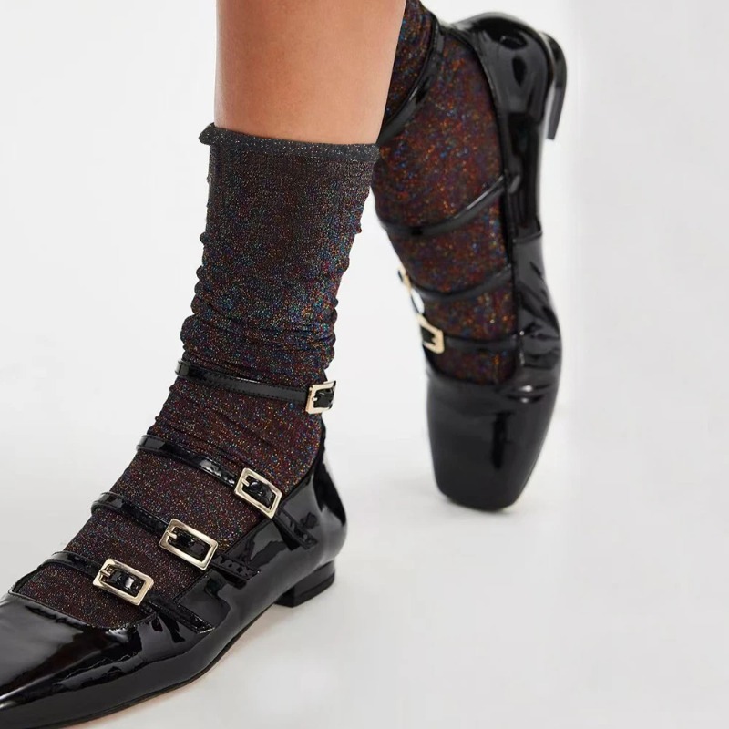 Colorful Sexy Shiny Women's So - Silk Sock Bamboo บทวิจารณ์และราคา