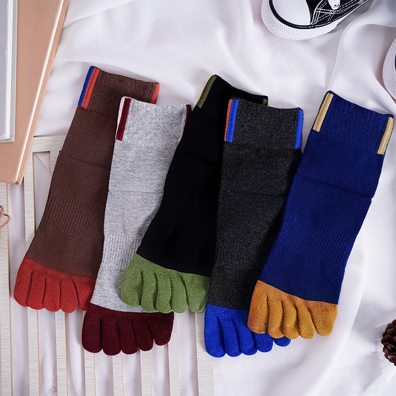 5 Pair Men's Casual Five-Toe C - Toe Sock Split บทวิจารณ์และราคา