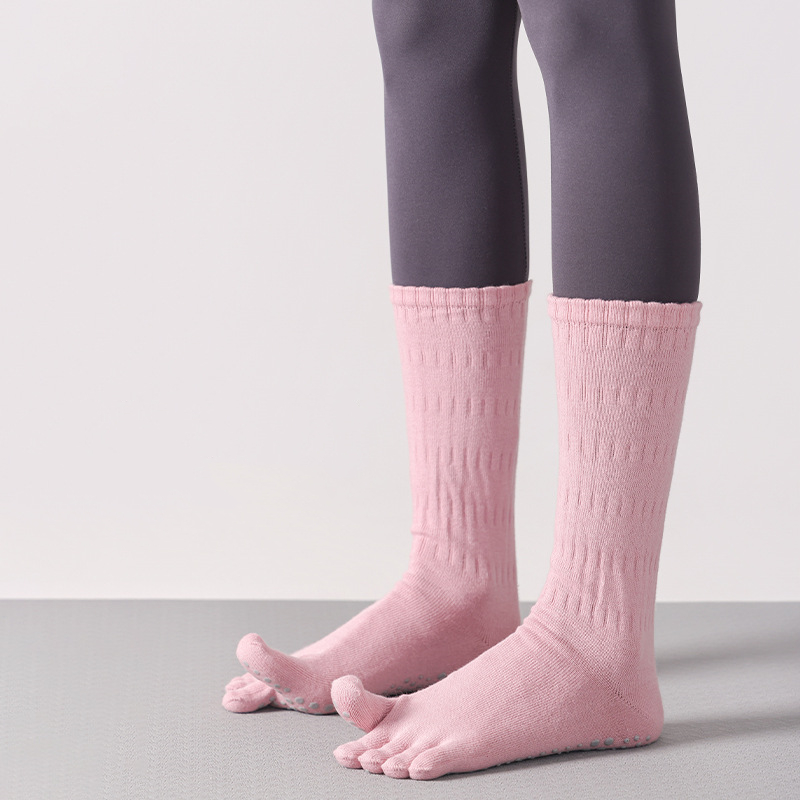 1 Pair Women's Long Yoga Socks - Grip Sock Yoga บทวิจารณ์และราคา