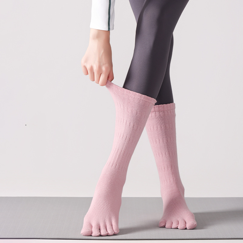 1 Pair Women's Long Yoga Socks - Grip Sock Yoga บทวิจารณ์และราคา