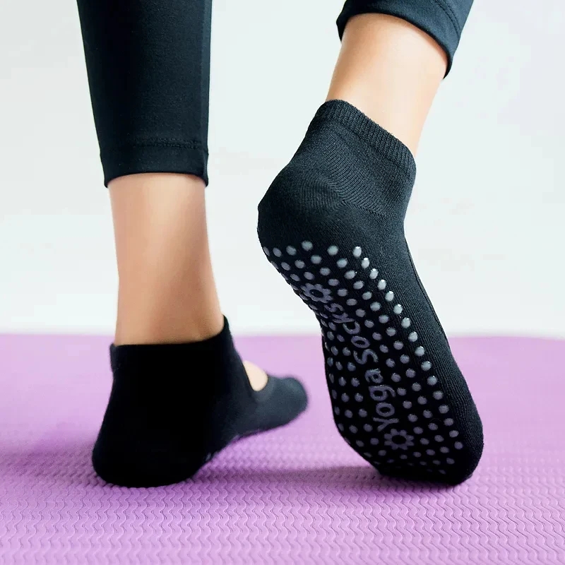 High Quality Women Yoga Socks  - Grip Sock Yoga บทวิจารณ์และราคา