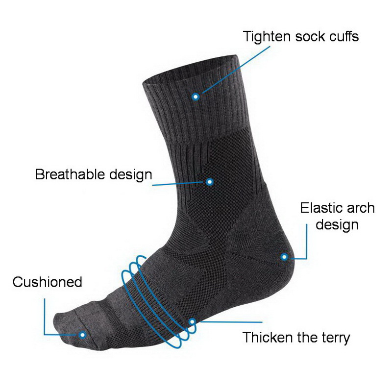 1 Pair Merino Wool Sock Winter - Wool Hiking Sock บทวิจารณ์และราคา