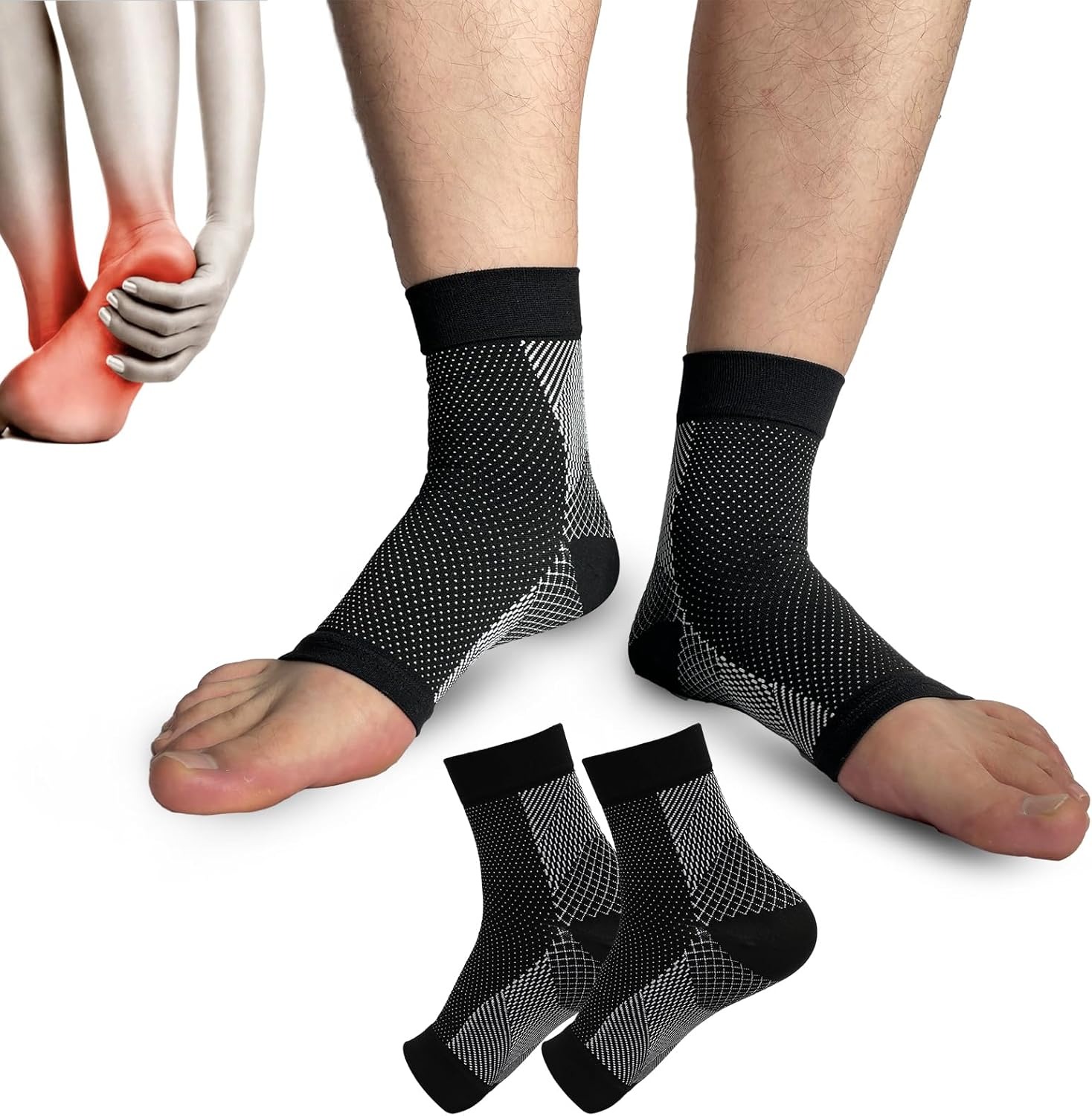 1pair Neuropathy Socks, Ankle  - Ankle Brace Sock บทวิจารณ์และราคา