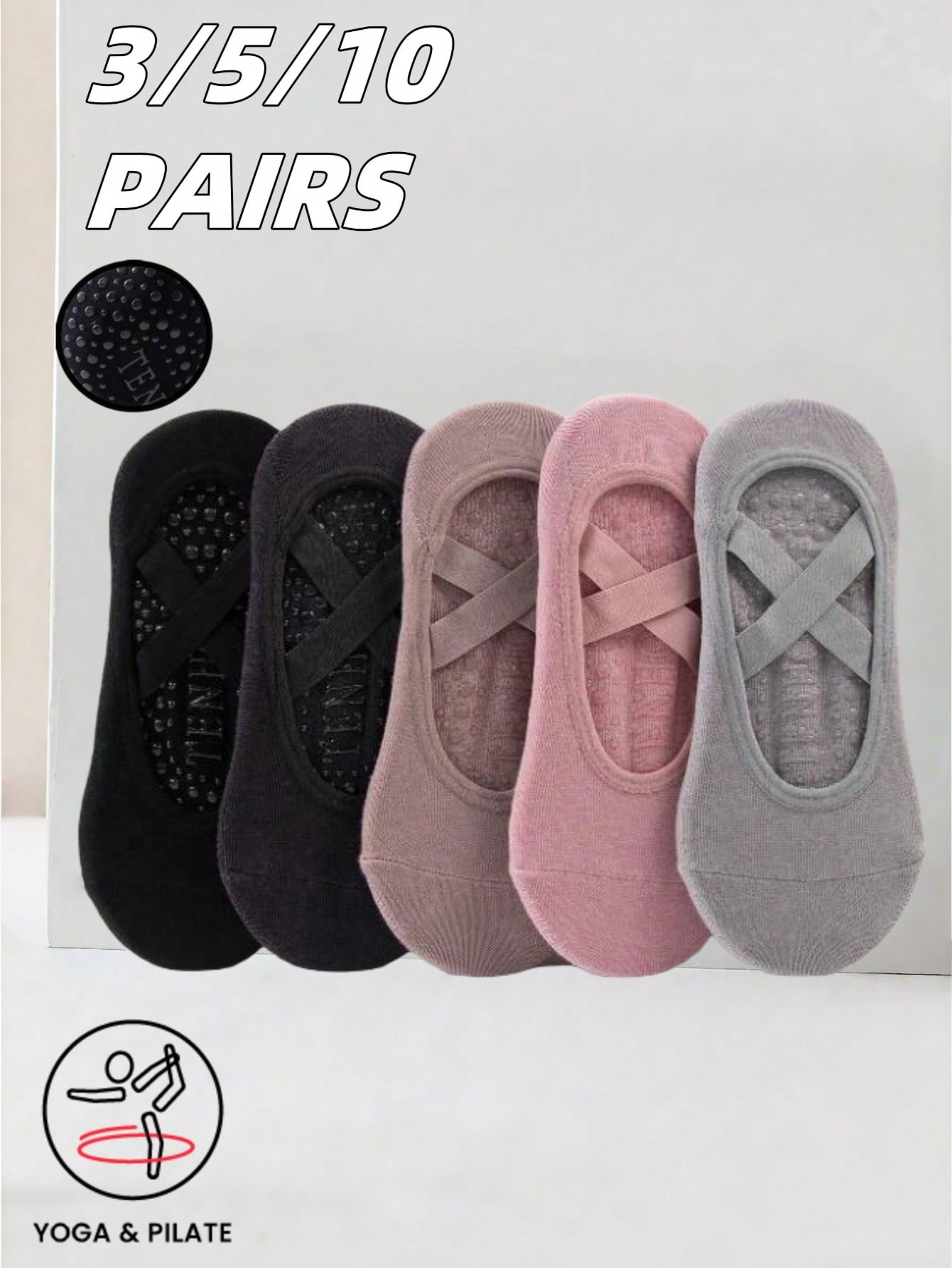 Anti-slip silicone sole yoga s - Grip Sock Yoga บทวิจารณ์และราคา