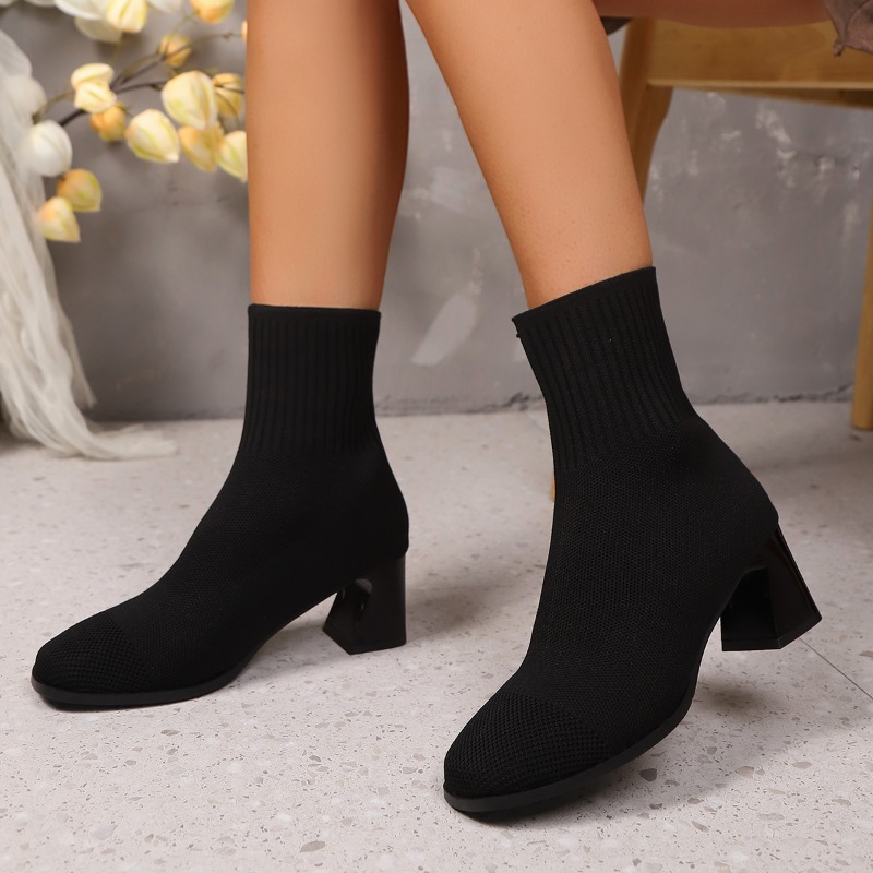 Women's Ankle Boots Knitted He - No Show Sock Women บทวิจารณ์และราคา