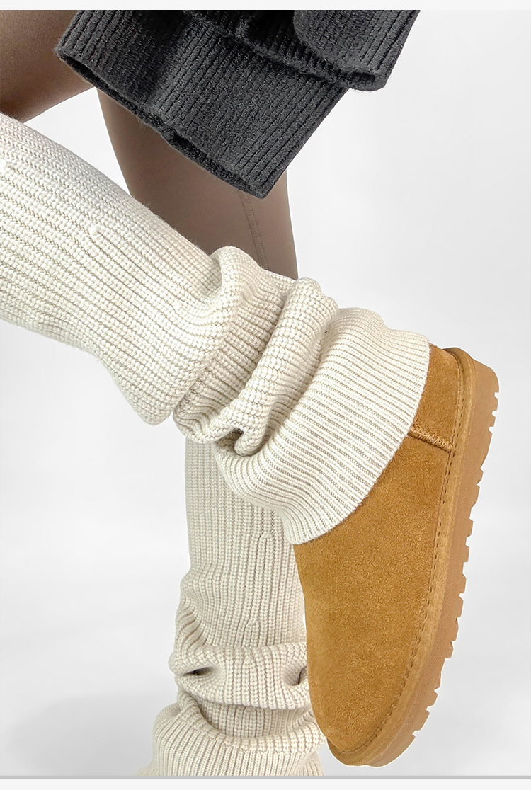 New Women's Leg Warmers Knitte - Boot Sock Slouchy บทวิจารณ์และราคา