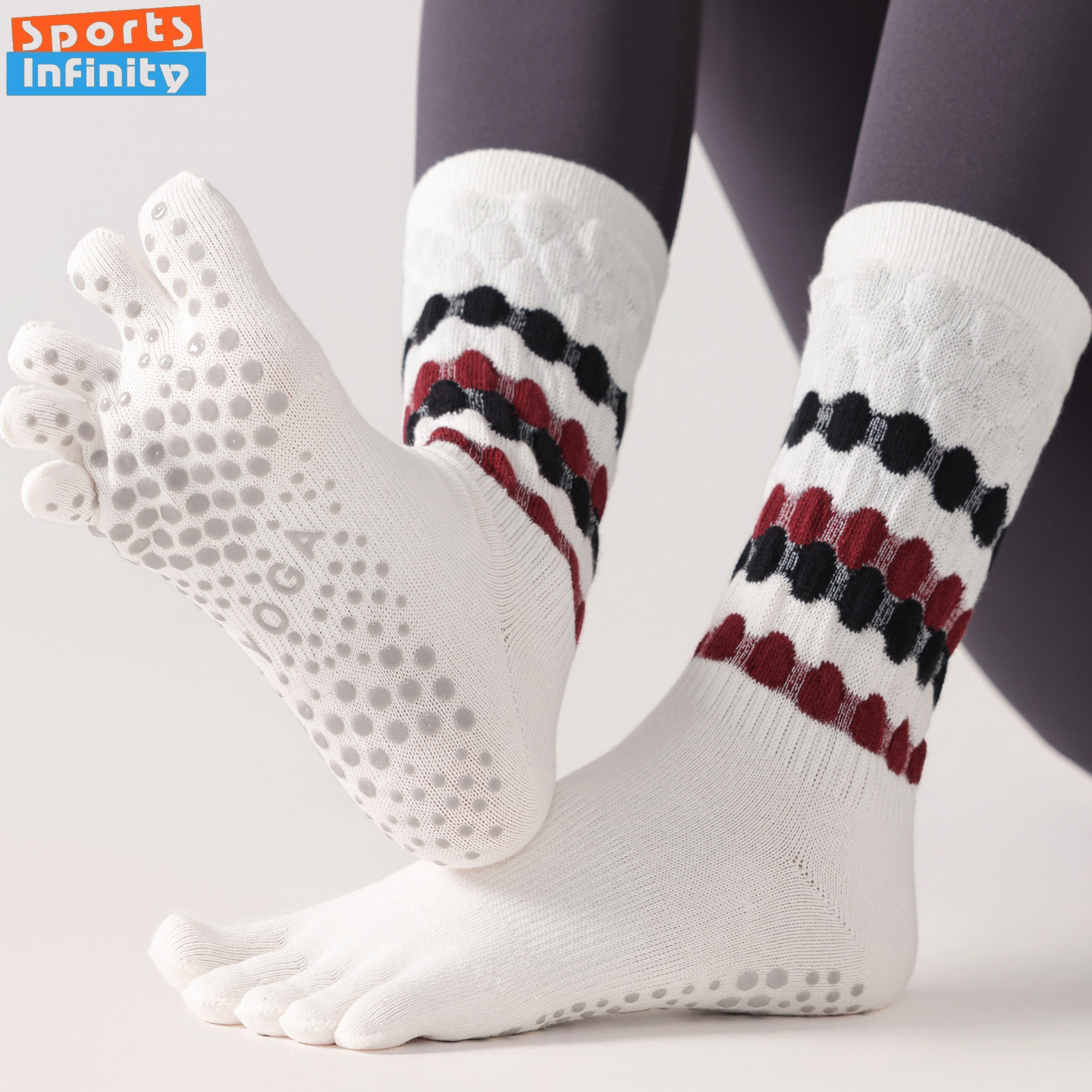 Fashion Five Finger Yoga Socks - Toe Sock Split บทวิจารณ์และราคา