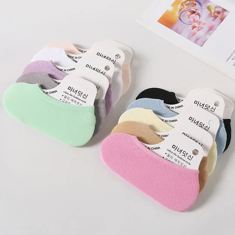 Summer Thin Colorful Girl Invi - Invisibility Sock Loafer บทวิจารณ์และราคา