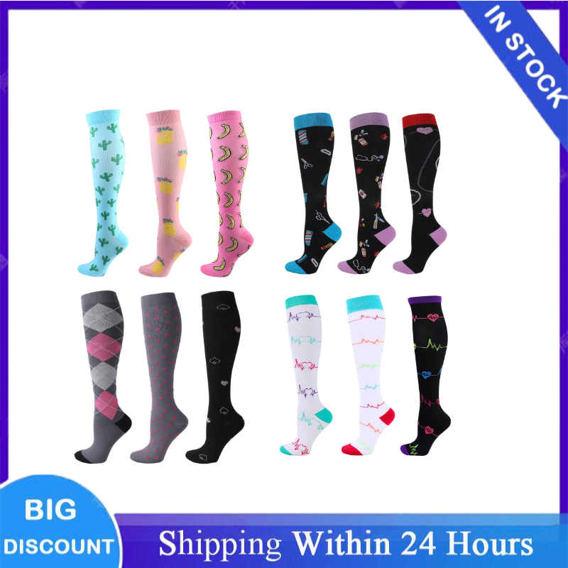 3 Pairs/Packs Multiple Styles  - Cotton Crew Sock Pack บทวิจารณ์และราคา