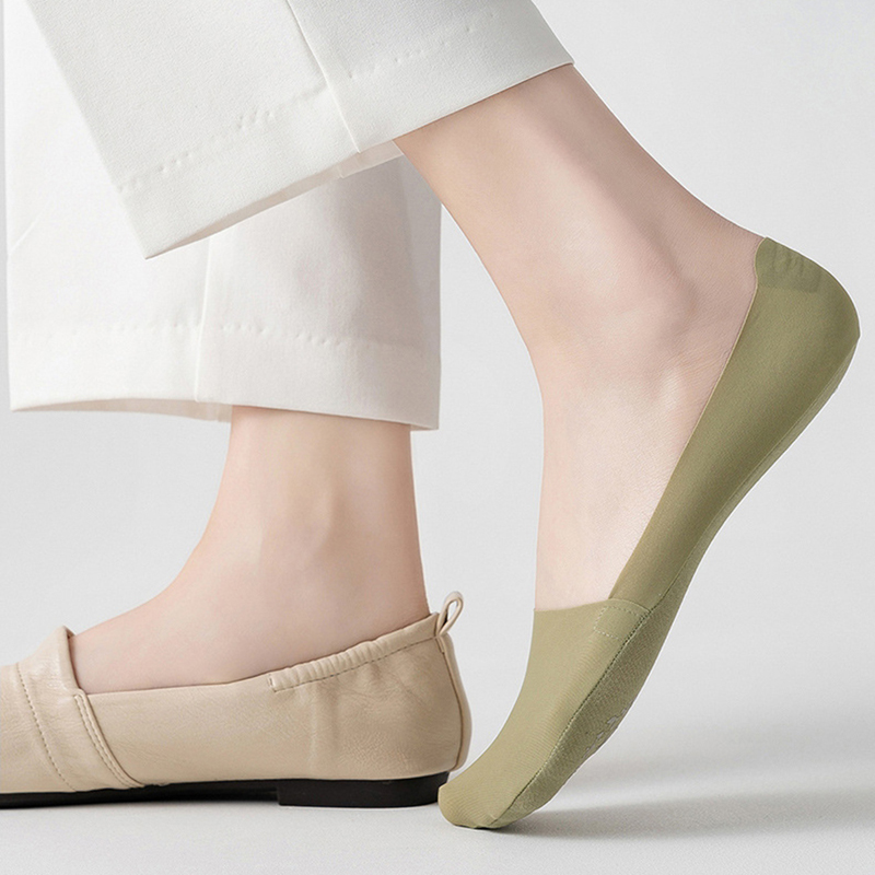 No Show Socks Womens Nylon Non - Invisibility Sock Loafer บทวิจารณ์และราคา