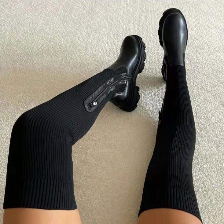 Women's Over The Knee Boots St - Knee High Sock Women บทวิจารณ์และราคา