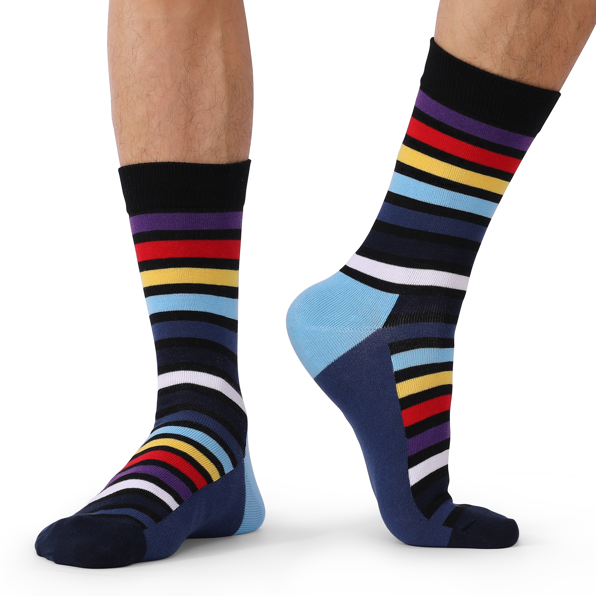 5Pairs Mens Fun Dress Socks, P - Cotton Crew Sock Pack บทวิจารณ์และราคา