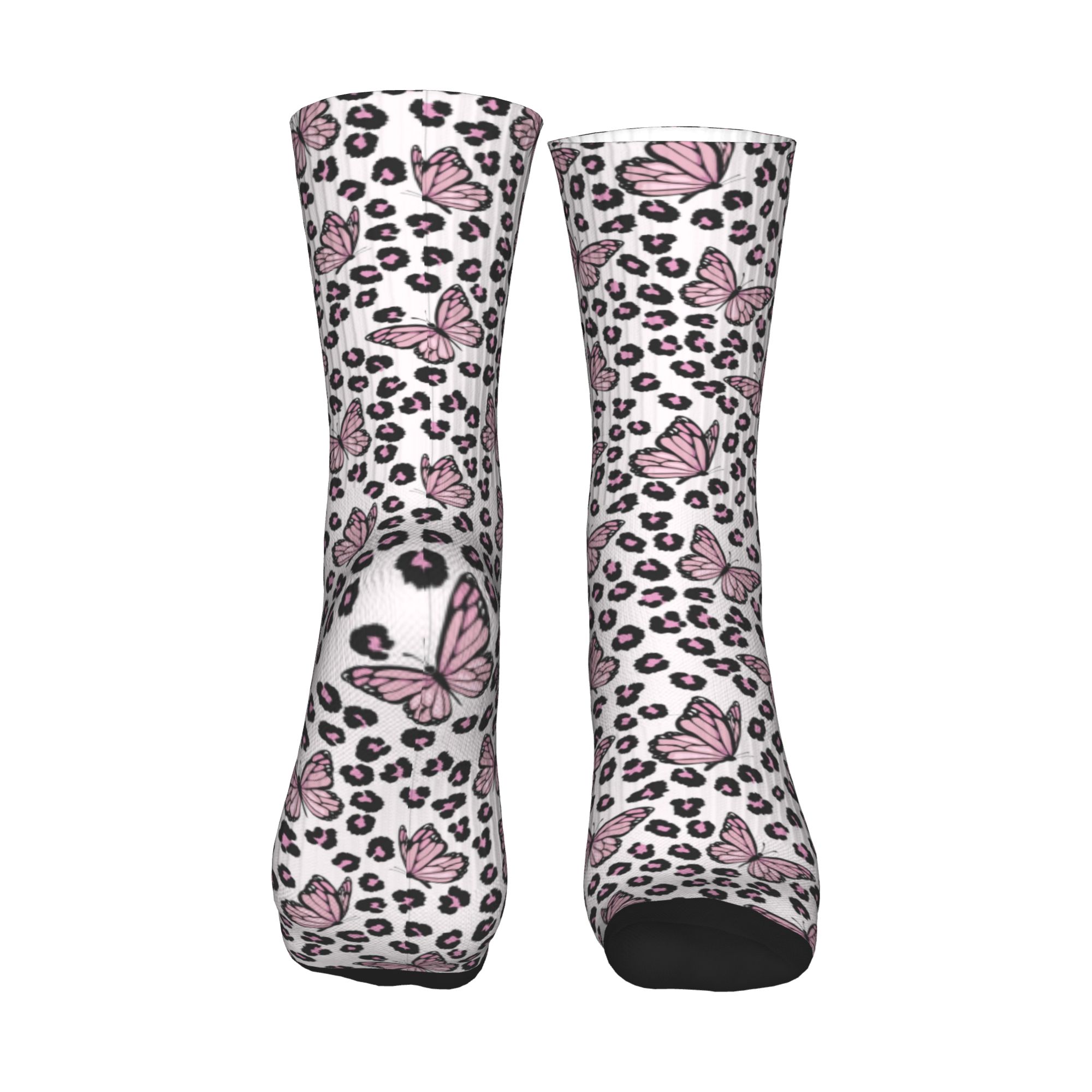 Butterfly Wild Leopard Pattern - Dress Sock Men บทวิจารณ์และราคา