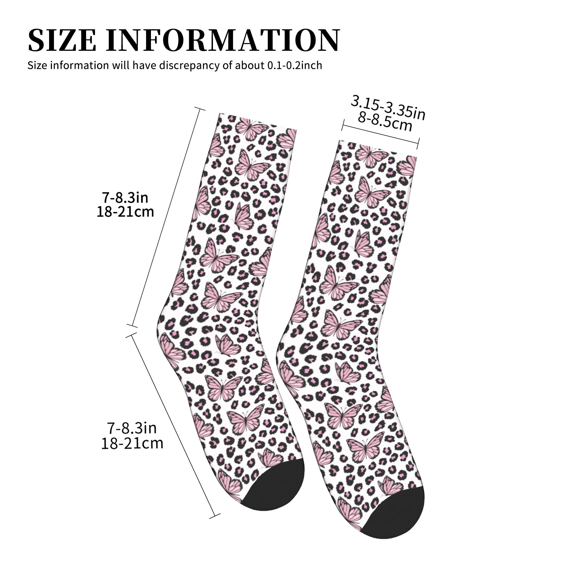 Butterfly Wild Leopard Pattern - Dress Sock Men บทวิจารณ์และราคา