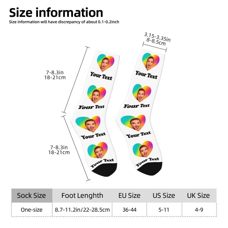 Personalized Photo Text Custom - Dress Sock Men บทวิจารณ์และราคา