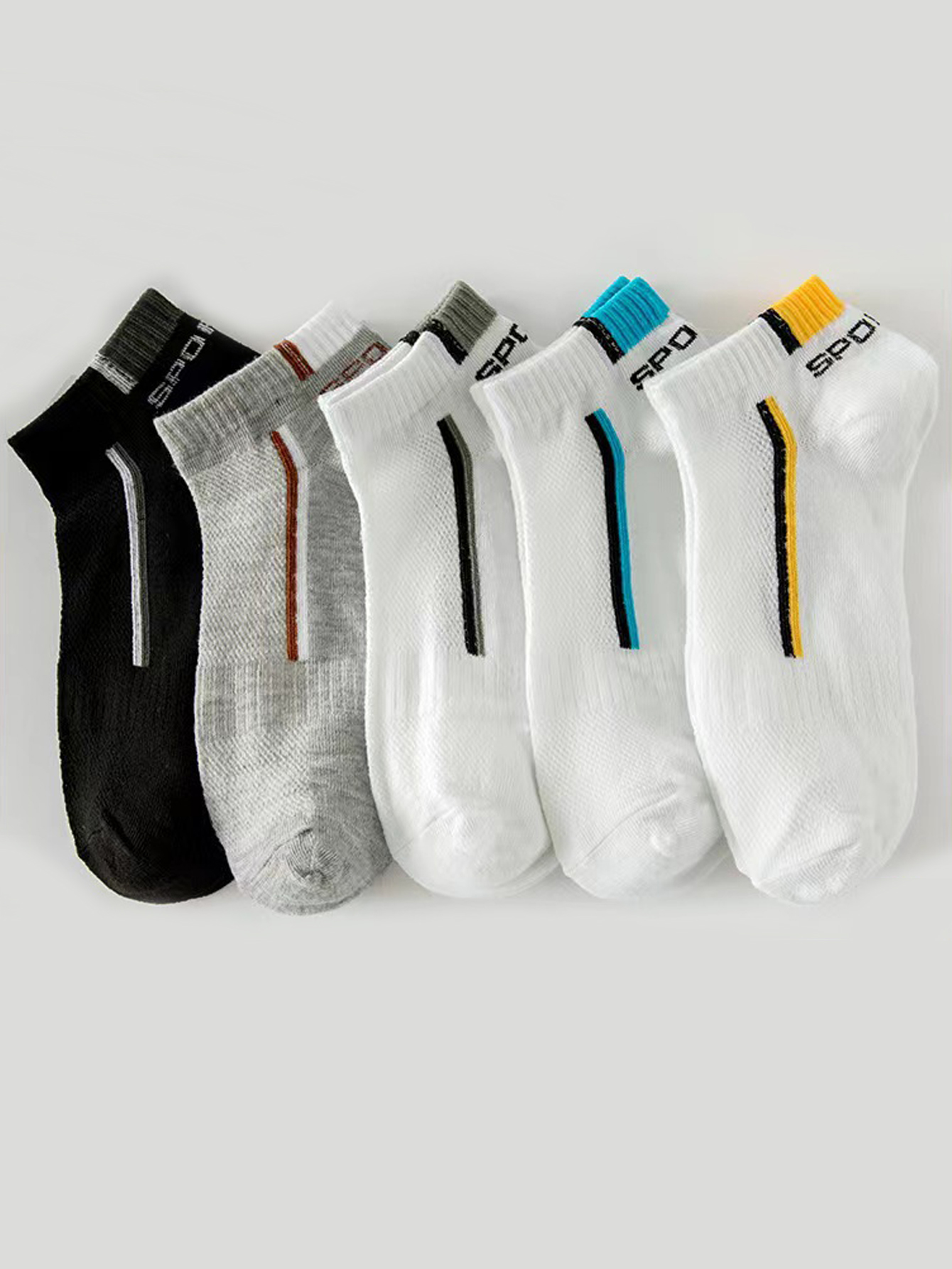 5/40 Pairs Mens Ankle Boat Soc - Ankle Sock Low Cut บทวิจารณ์และราคา
