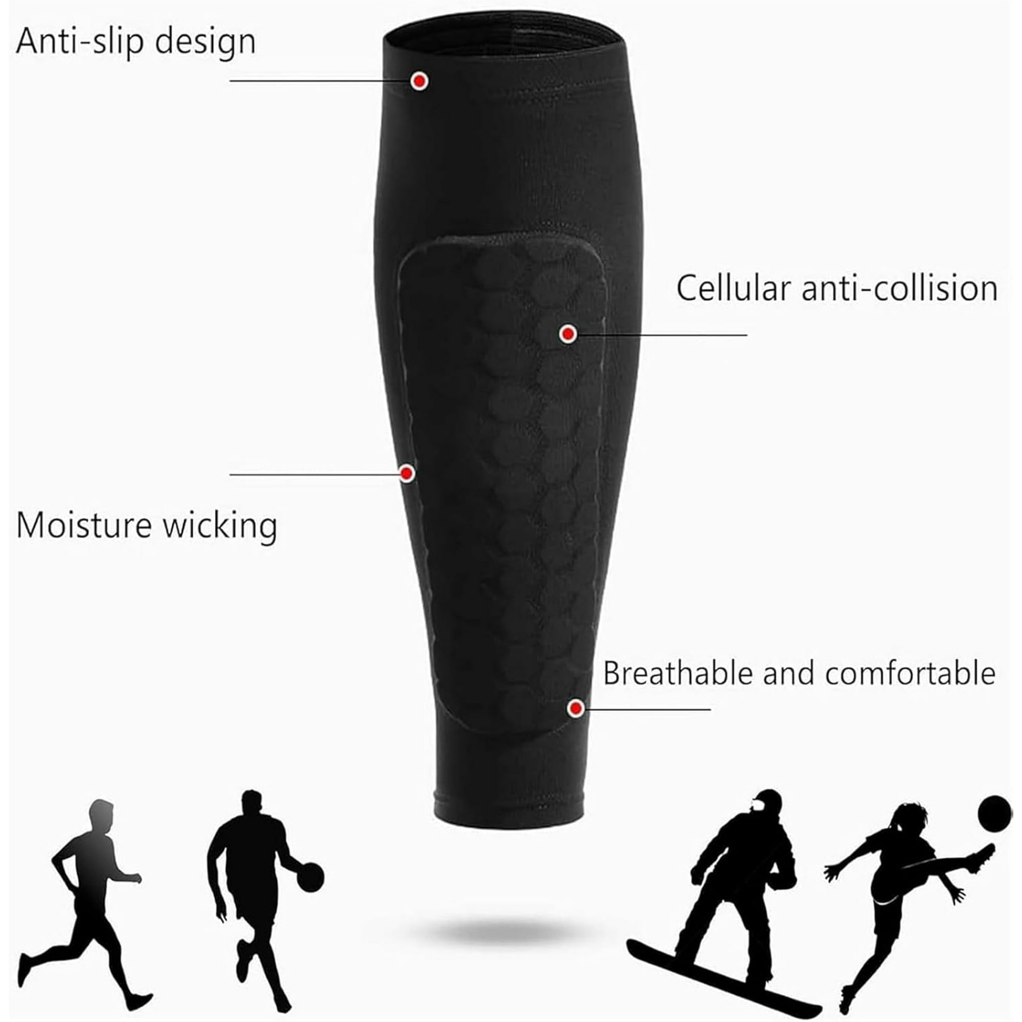 Soccer Shin Guards Shin Guard  - Compression Sleeve Calf บทวิจารณ์และราคา