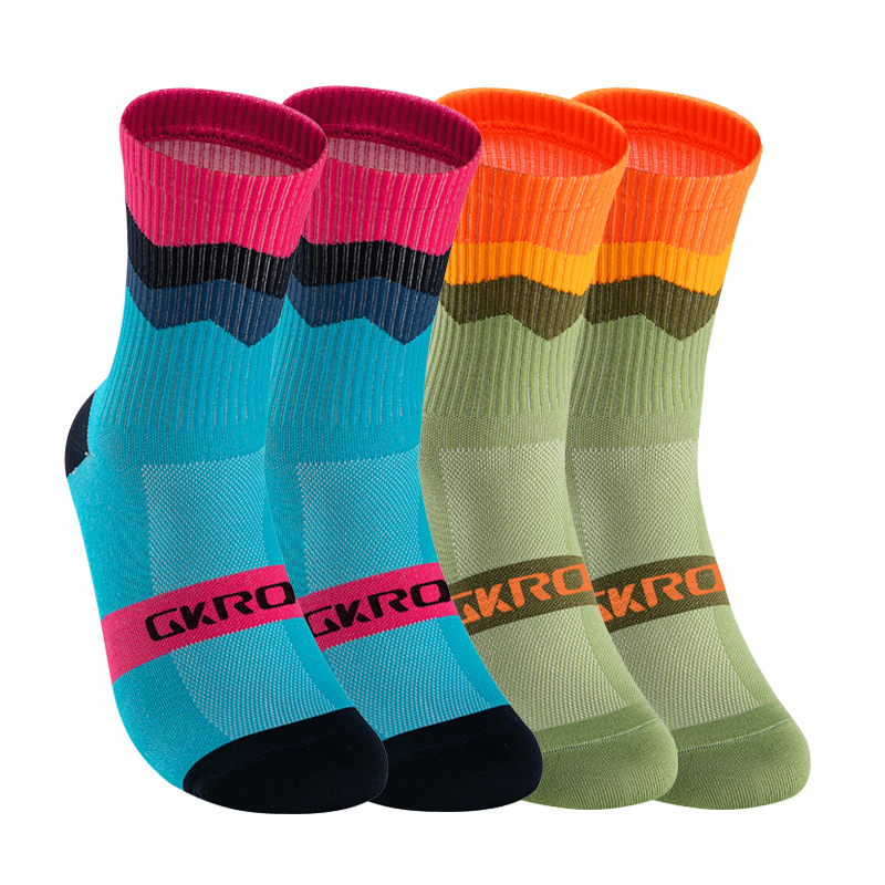 GKRQ 4 Pairs Bike Socks Men Nu - Compression Sock Medical บทวิจารณ์และราคา