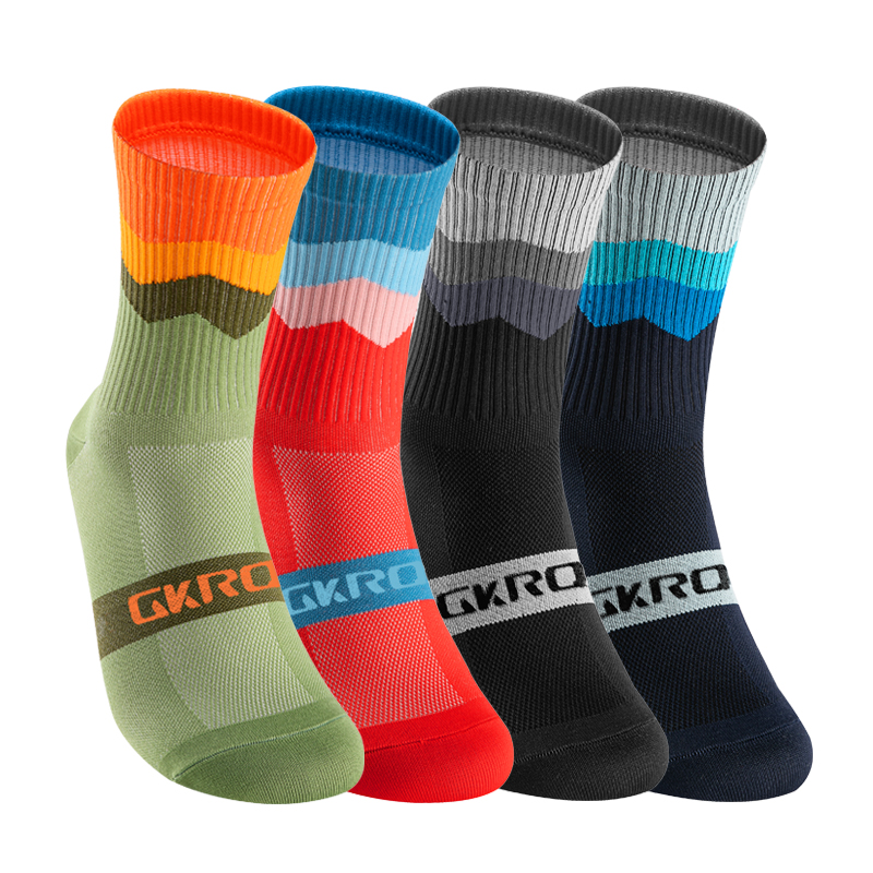 GKRQ 4 Pairs Bike Socks Men Nu - Compression Sock Medical บทวิจารณ์และราคา