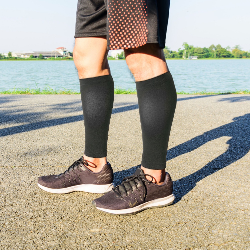 1 Pair Fitness Running Compres - Compression Sleeve Calf บทวิจารณ์และราคา