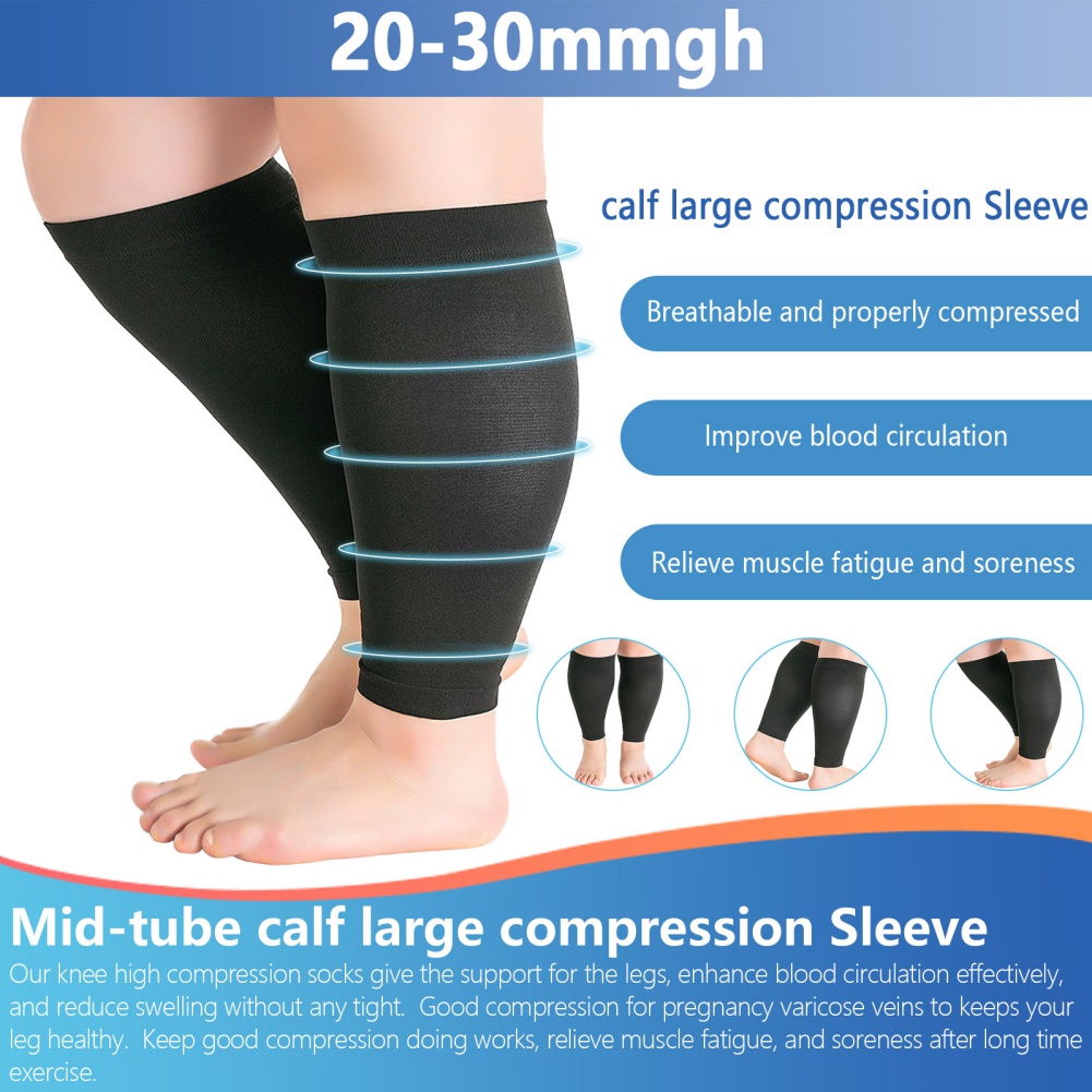 1 Pair Fitness Running Compres - Compression Sleeve Calf บทวิจารณ์และราคา