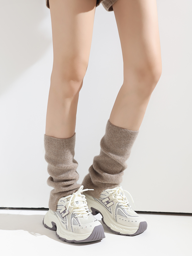 100% Pure Cashmere Leg Warmers - Boot Sock Slouchy บทวิจารณ์และราคา