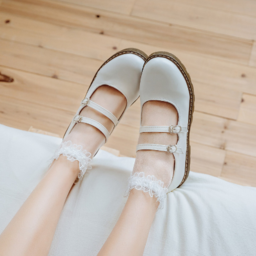Woman Lace short sock thin soc - Invisibility Sock Loafer บทวิจารณ์และราคา