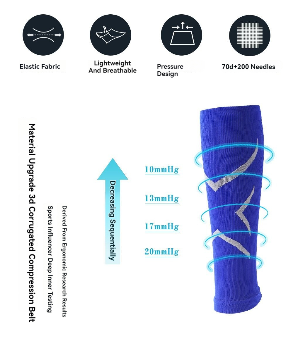 1Pairs Unisex Sports Leg Cover - Compression Sleeve Calf บทวิจารณ์และราคา