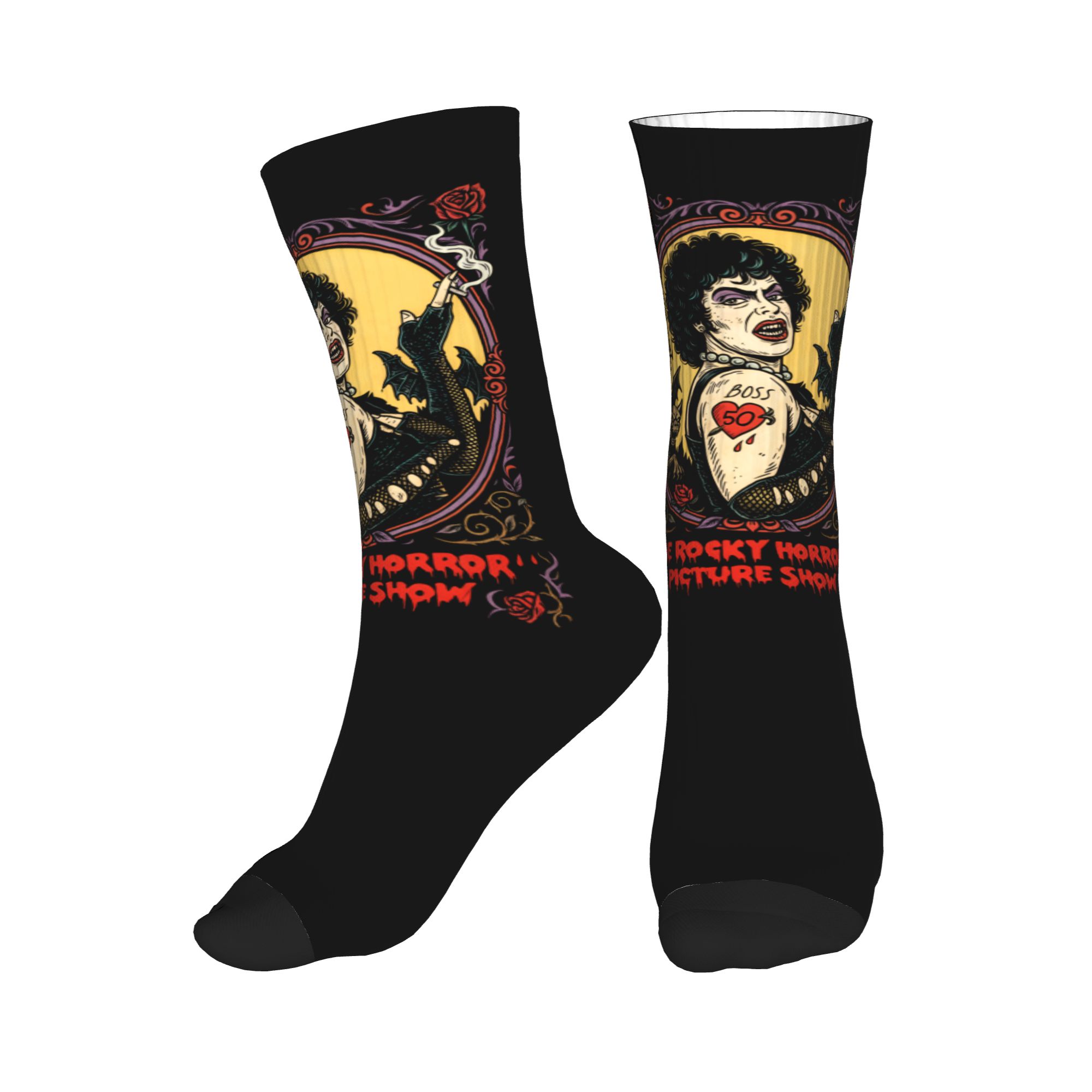 Fun Printed The Rockys Horror  - No Show Sock Women บทวิจารณ์และราคา