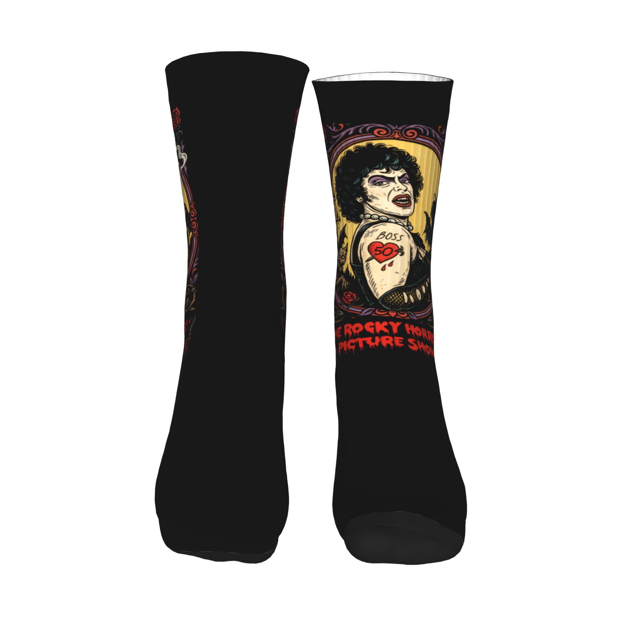 Fun Printed The Rockys Horror  - No Show Sock Women บทวิจารณ์และราคา