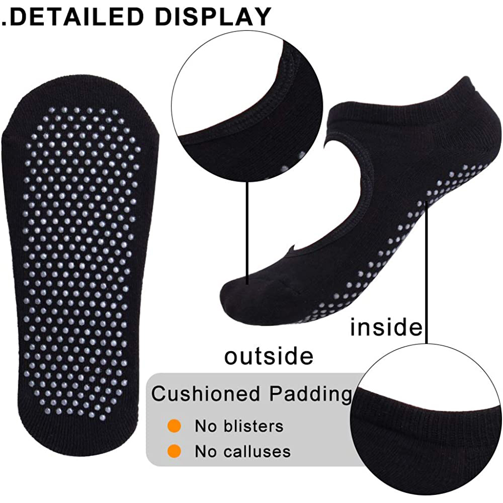 Backless Non-slip Fitness Pila - Grip Sock Yoga บทวิจารณ์และราคา