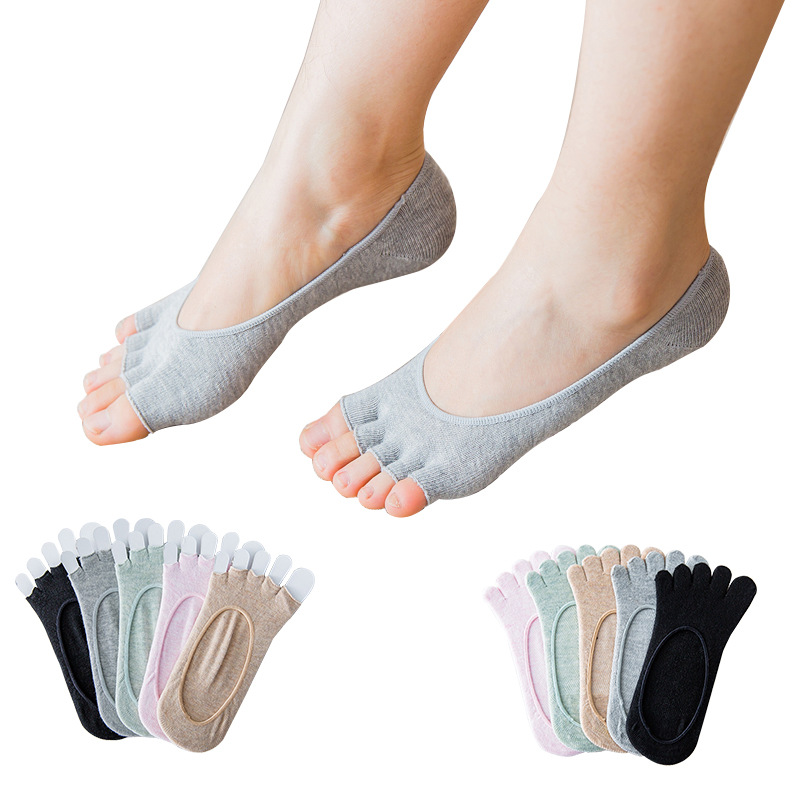 Ladies Open Toe Invisible Five - Invisibility Sock Loafer บทวิจารณ์และราคา