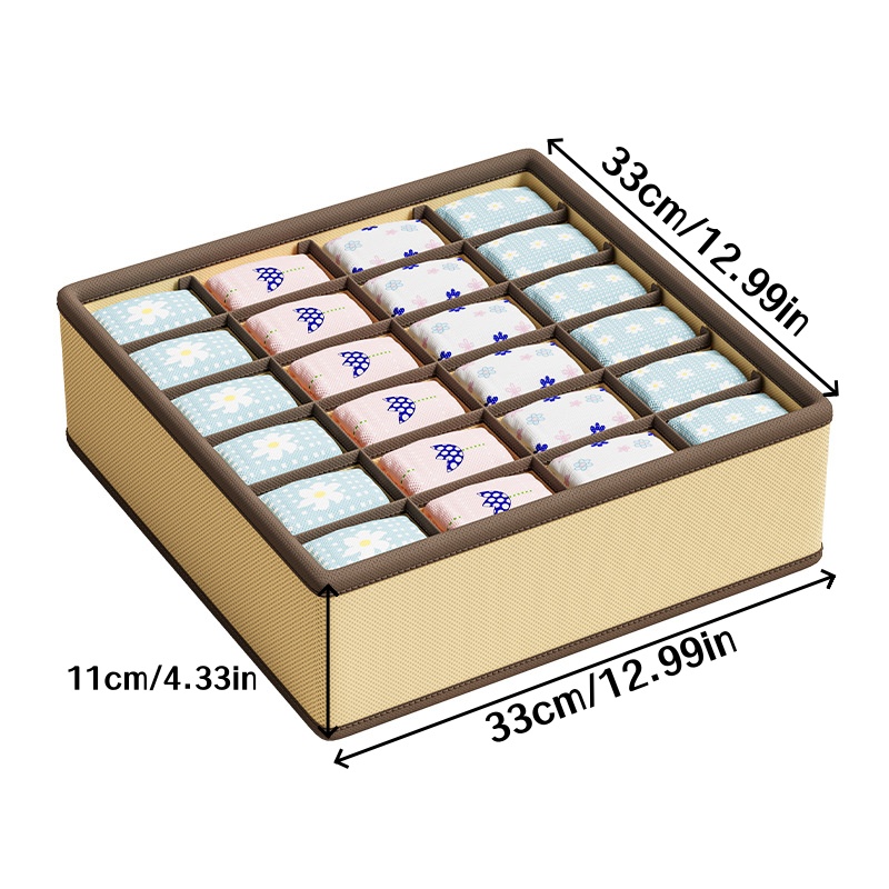 1pc 33x33x11cm Underwear Stora - Sock Organizer Tray บทวิจารณ์และราคา