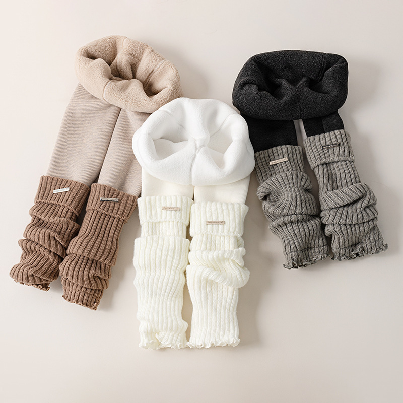 Kids Thermal Thickened Legging - Boot Sock Slouchy บทวิจารณ์และราคา