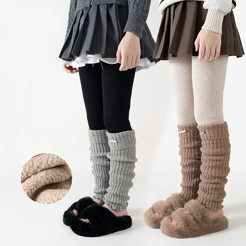 Kids Thermal Thickened Legging - Boot Sock Slouchy บทวิจารณ์และราคา